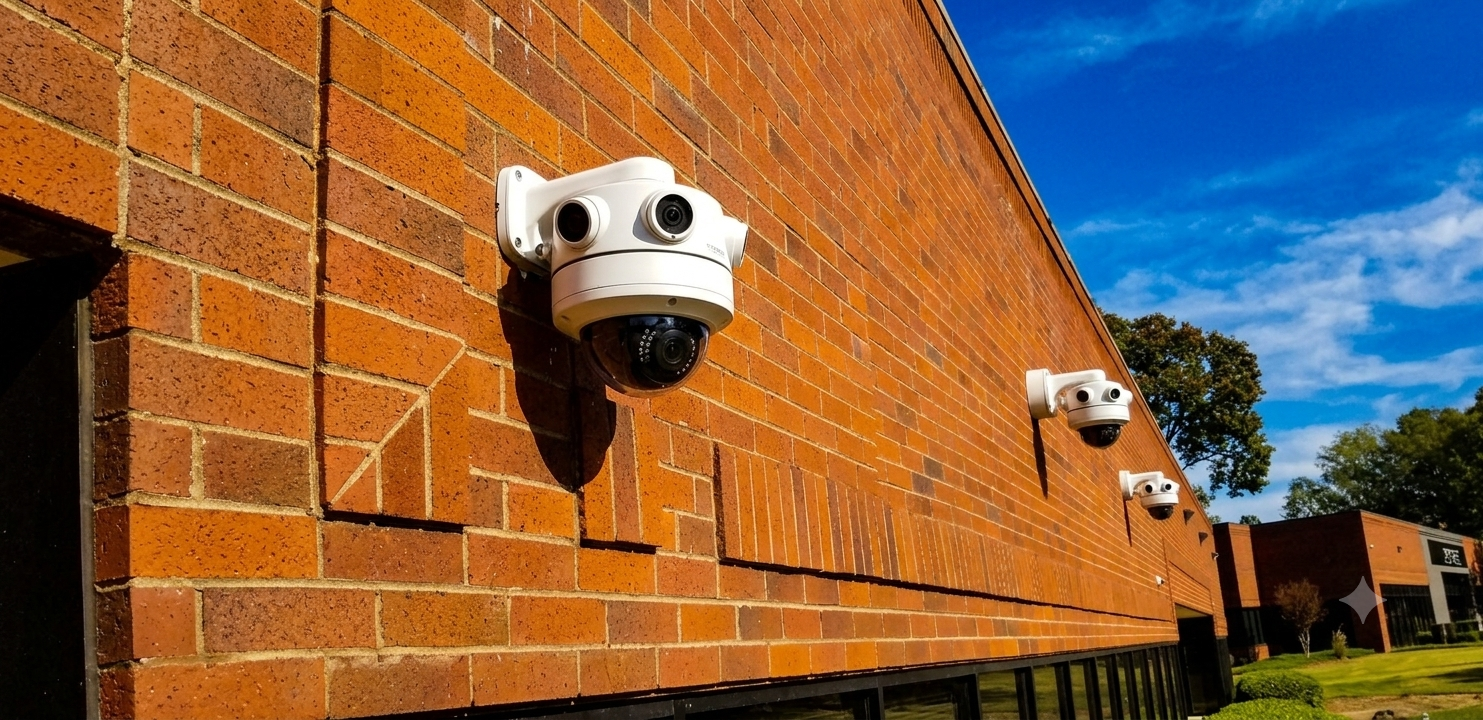 After — 8-camera CCTV system installed in Gwinnett office by GOVNA Security